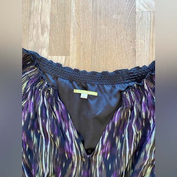 Gianni Bini button front dress with tie belt sz M - Picture 8 of 11